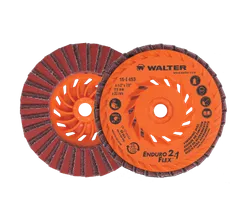 2in1 Finishing Fächerscheibe mit Spin-on