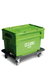 CLEAN BOX mobil mit Deckel +Tauchkorb