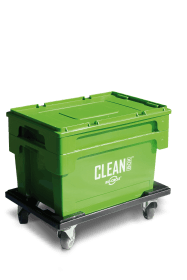 CLEAN BOX mobil mit Deckel  +Tauchkorb