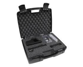 Trousse de brosse en fibres de carbon avec mini baguette